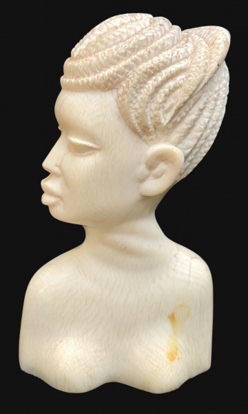 Arte . - 1358 - AFRICA - ESCULTURA COM REPRESENTAÇÃO DE BUSTO foto 7