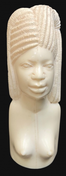 Arte . - 1358 - AFRICA - ESCULTURA COM REPRESENTAÇÃO DE BUSTO foto 8