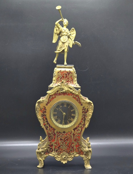 Relogios . MADAILLE D'ARGEN - Relógio de mesa Francês Boulle, foto 3