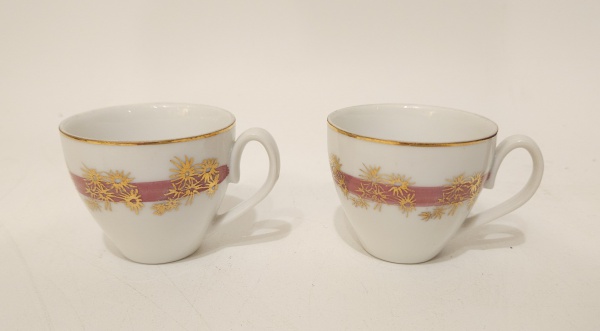 Arte . MAUÁ - Conjunto de 6 xícaras para café com pires, em po foto 4