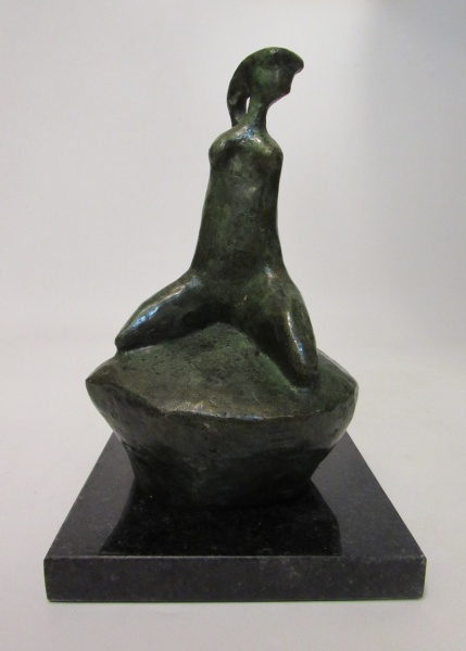 Arte . A. CESCHIATTI - "AS BANHISTAS", escultura em br foto 1