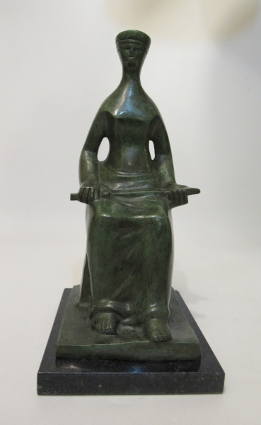 Arte . A. CESCHIATTI - "AS BANHISTAS", escultura em br foto 3