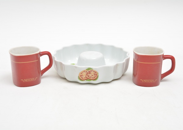 Arte . Conjunto de xícaras para café , para seis pessoas, em p foto 1