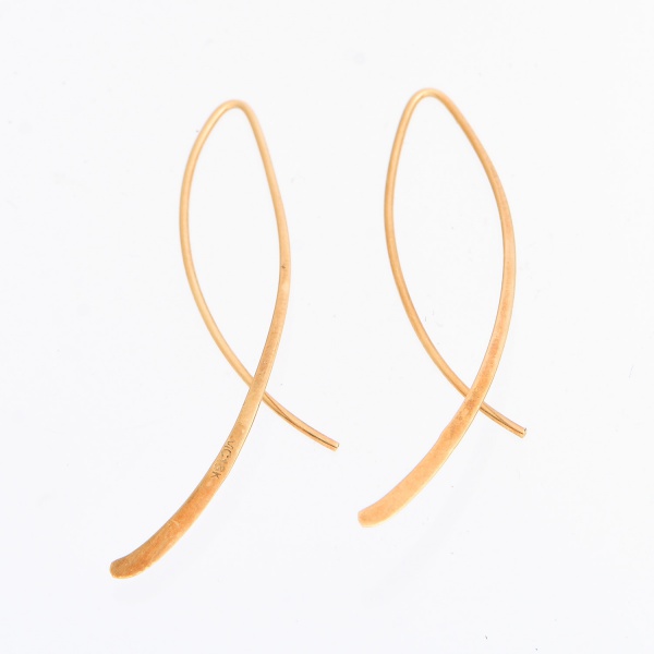 Arte . Cordão em ouro amarelo, 18 K, contrastado, 750, e pinge foto 7
