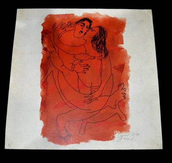 Arte . F. BELTRAN - Masses figura feminina técnica não identif foto 5