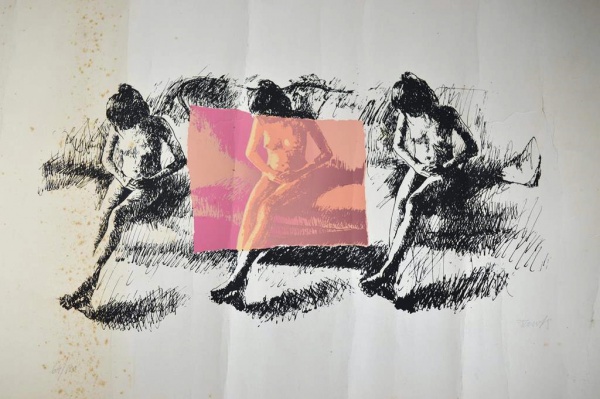 Arte . F. BELTRAN - Masses figura feminina técnica não identif foto 6