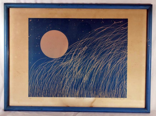 Arte . Sergio Dantas - Serigrafia P.A intitulada noturno III a foto 2