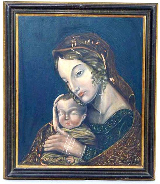 Arte . Assinatura Ilegível - Paisagem com igreja O.S.E óleo so foto 7