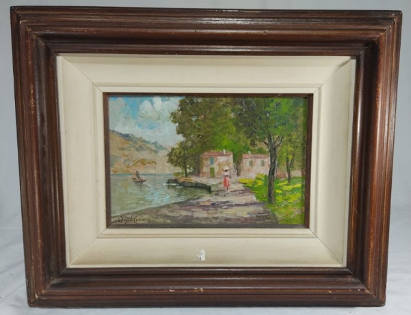 Arte . SILVIO PINTO - Marinha O.S.E (ÓLEO SOBRE EUCATEX) assin foto 1