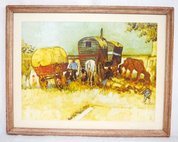 Arte . Angelo cannoni - Paisagem com lavadeira e marinha ao fu foto 8