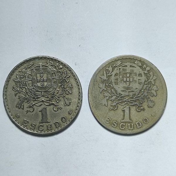 Arte . Moeda de 20 Escudos português, datada de 1988, apresent foto 5
