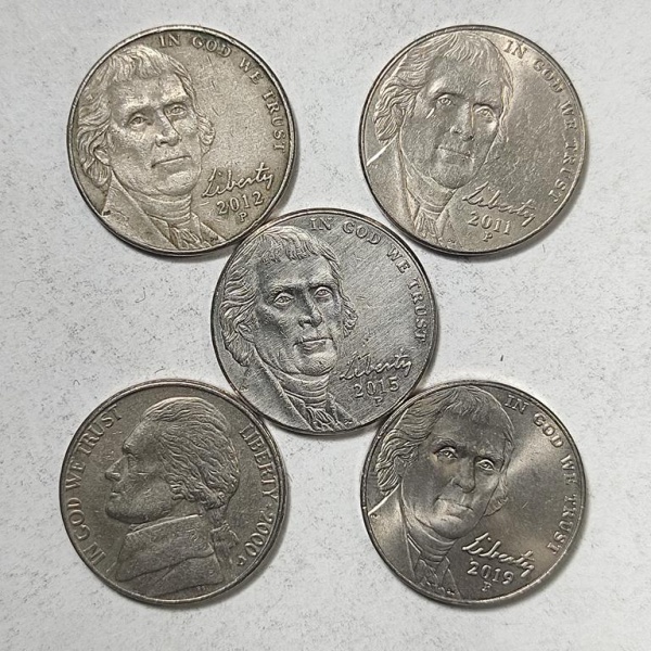 Arte . lote constando de oito moedas americanas de quarter dol foto 3