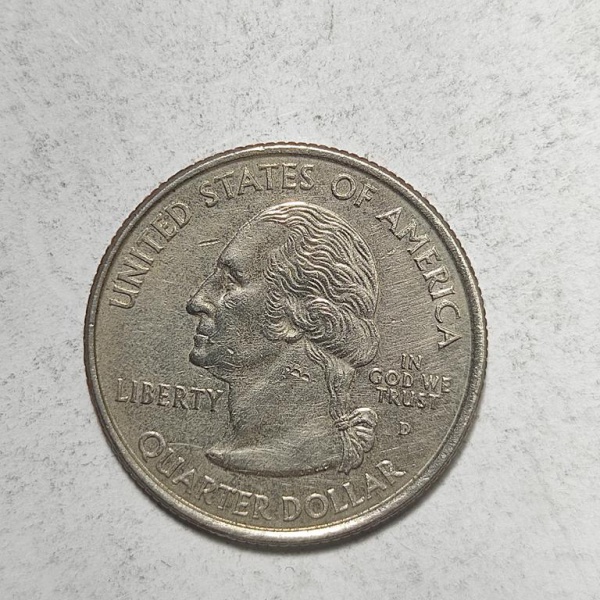 Arte . Cinco moedas de dez centavos dos estados unidos, datada foto 7