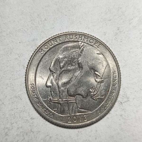 Arte . moeda americana de 25 centavos de dólar, datada de 1995 foto 5