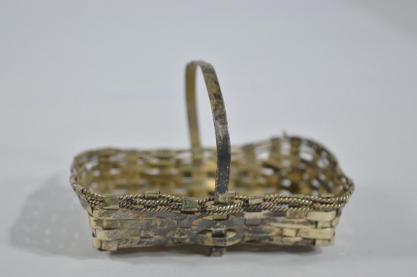 Arte . Fruteira centro de mesa em metal espessurado a prata co foto 8