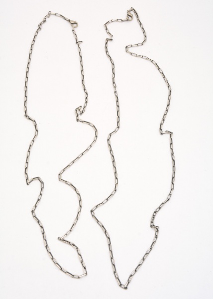Arte . Colar de seis fios de pedras sintéticas. Fecho em aço. foto 6