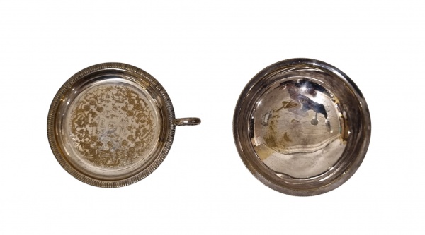 Arte . Taça para sorvete, espessurado a prata da manufatura fr foto 8