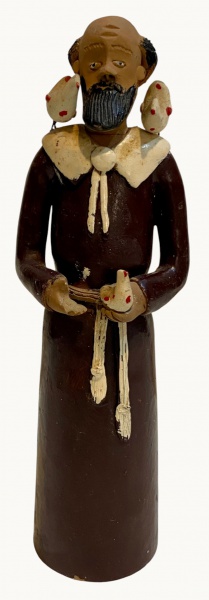 Arte . ESCULTURA DE SÃO FRANCISCO DE ASSIS CONFECCIONADA EM TE foto 8