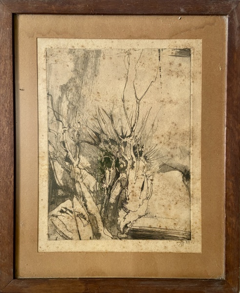 Arte . SEM ASSINATURA - TÉCNICA MISTA SOBRE TELA (PINTURA E FO foto 3