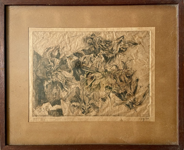 Arte . SEM ASSINATURA - TÉCNICA MISTA SOBRE TELA (PINTURA E FO foto 5