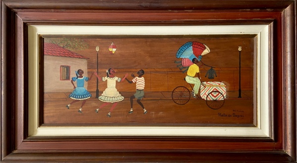 Arte . SEM ASSINATURA - TÉCNICA MISTA SOBRE TELA (PINTURA E FO foto 6
