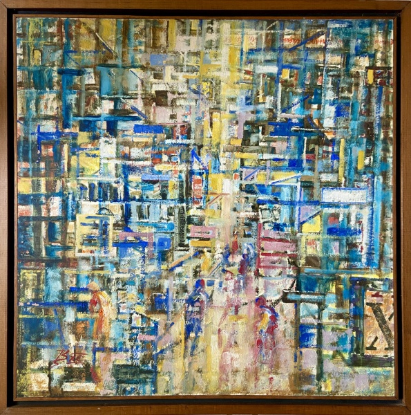 Arte . SEM ASSINATURA - TÉCNICA MISTA SOBRE TELA (PINTURA E FO foto 7