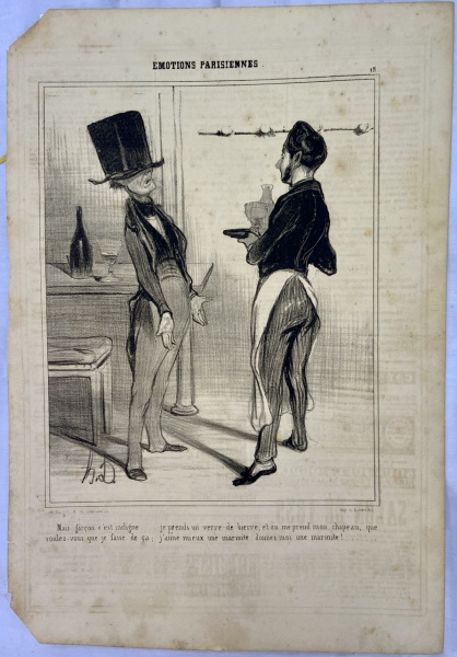 Arte . RARIDADE - SÉCULO XIX - FRANCE | HONORÉ DAUMIER - LITOG foto 1
