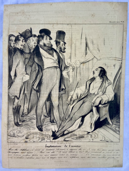 Arte . RARIDADE - SÉCULO XIX - FRANCE | HONORÉ DAUMIER - LITOG foto 1