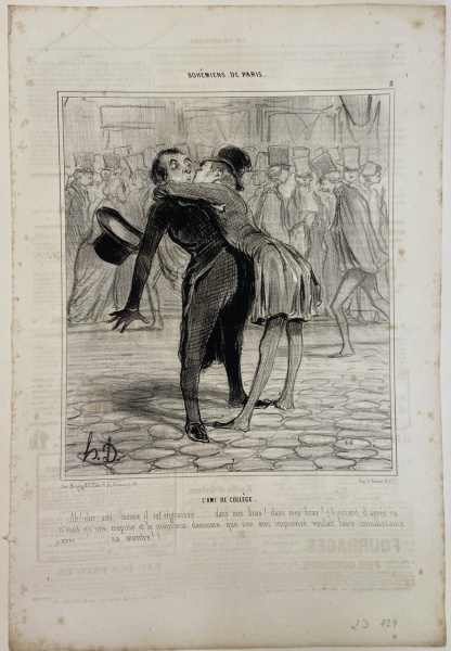 Arte . RARIDADE - SÉCULO XIX - FRANCE | HONORÉ DAUMIER - LITOG foto 3