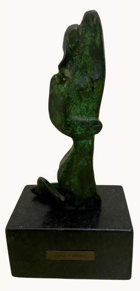 Arte . HINDU - ESCULTURA COM REPRESENTAÇÃO DE DEUSA DHARA | CO foto 7