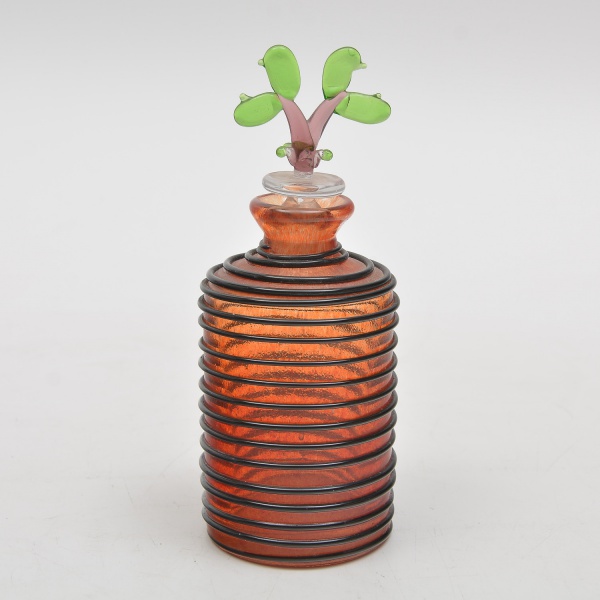 Arte . Vaso cilíndrico em vidro lilás com interior leitoso. 30 foto 7
