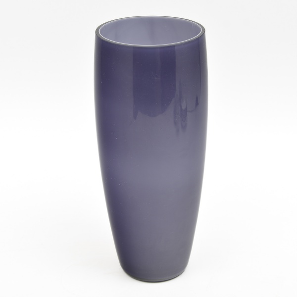 Arte . Vaso cilíndrico em vidro lilás com interior leitoso. 30 foto 8
