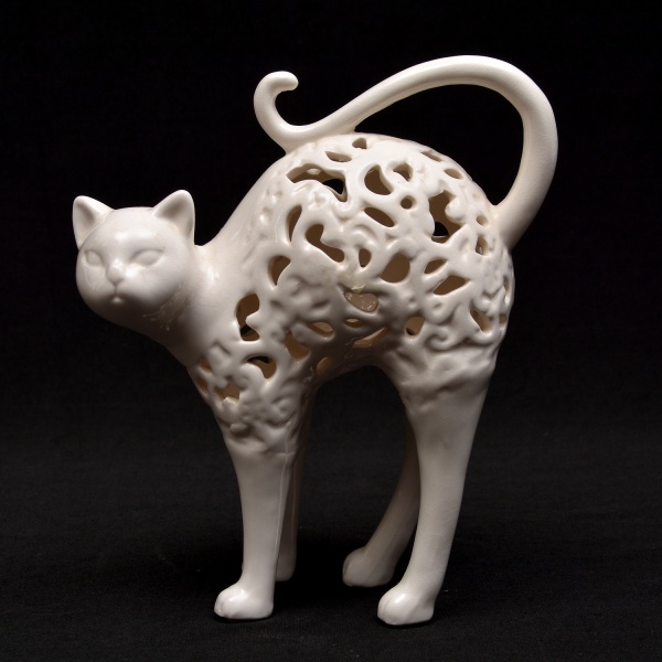 Arte . Pequeno vazo bojudo moldado em porcelana chinesa, decor foto 2