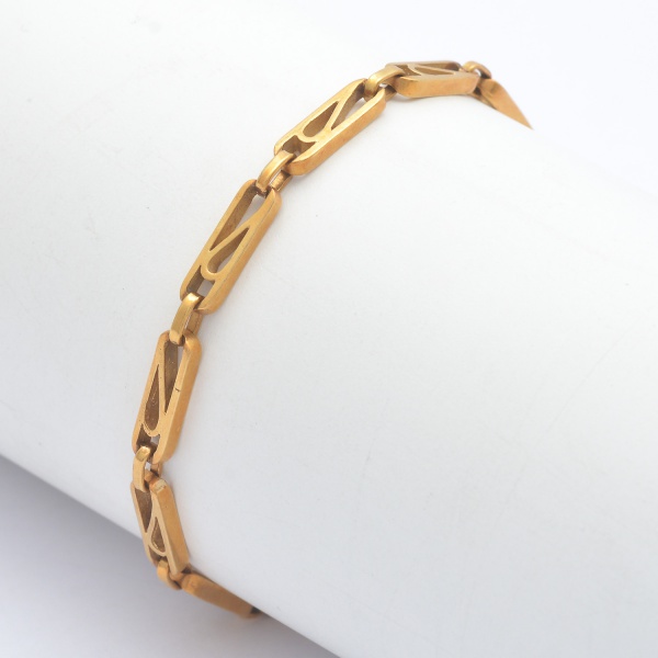 Arte . Cordão em  ouro amarelo e branco,, 18 K,, peso 14,1  gr foto 1