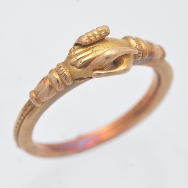 Arte . Pingente em ouro amarelo, 14 K,  no formato de balde, foto 1