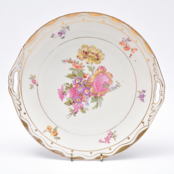 Arte . Medalhão  em porcelana nacional de marca SCHMIDT, decor foto 3
