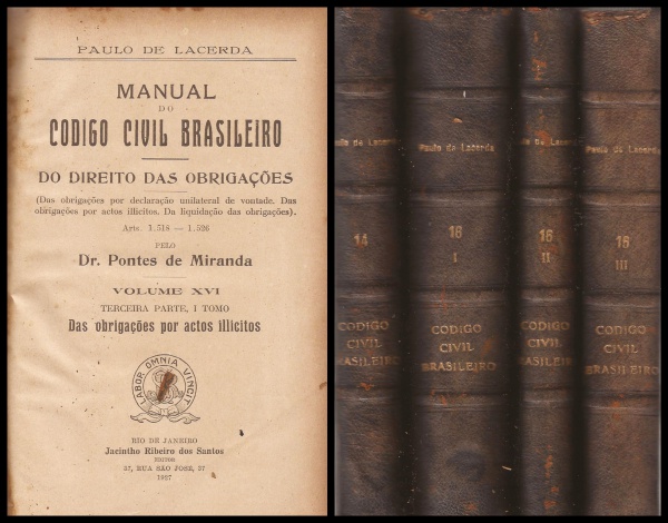 LACERDA, Paulo de. CÓDIGO CIVIL BRASILEIRO - Volumes 1