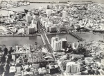 FOTO CARLOS (1916-1988). FOTOGRAFIA. Vista aérea da cidade de Recife, Pernambuco - 24 x 18 cm