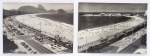 FOTO CARLOS (1916-1988). (2) FOTOGRAFIAS. Vista panorâmica da praia de Copacabana - cada um medindo 18 x 24 cm