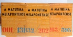(3) Jornais Encadernadas - <b>A Matutina Meiapontense</b> - 001/131. 132/262. 263/393. --- Matutina