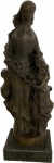 CESCHIATTI- Escultura em bronze representando Pieta, assinado e com selo da fundição Zani, base em granito. Med total. 125 X 45 cm.
