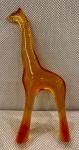 ABRAHAN PALATINK - Escultura em poliester representando Girafa. Med. 30 cm.