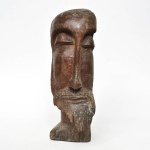 LOUCO BOAVENTURA DA SILVA FILHO (1932-1992) - importante escultura esculpida em bloco único de madei