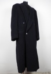 GIORGIO ARMANI - LE COLLEZIONI -  Sobretudo preto confeccionado em 60% alpaca e 40% lã e forro 100 %