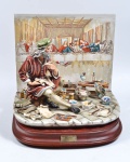 LEONARDO DA VINCI - LAST SUPPER - LIMTED EDITION - PZ 1500/10. Elegante grupo escultórico, moldado e