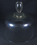 Queijeira em vidro europeu translucido. med: 17,5 cm x 19 cm de diâmetro
