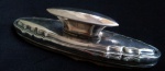 Polidor de unhas em prata marcados símbolos Coroa e Lua, Sterling 925. Comprimento 10 cm. Peso total 24,8 g.