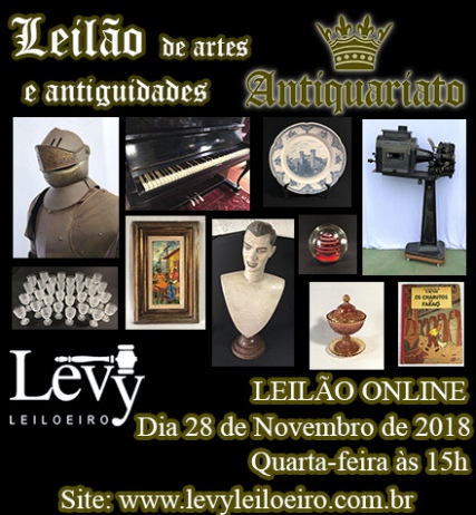 LEILÃO 1197 - 3º LEILÃO ANTIQUARIATO DE ARTES, ANTIGUIDADES E CURIOSIDADES