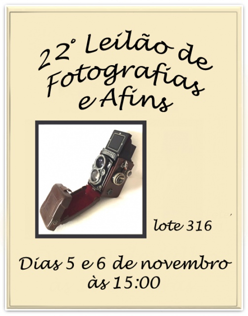22 LEILÃO DE  FOTOGRAFIAS E AFINS