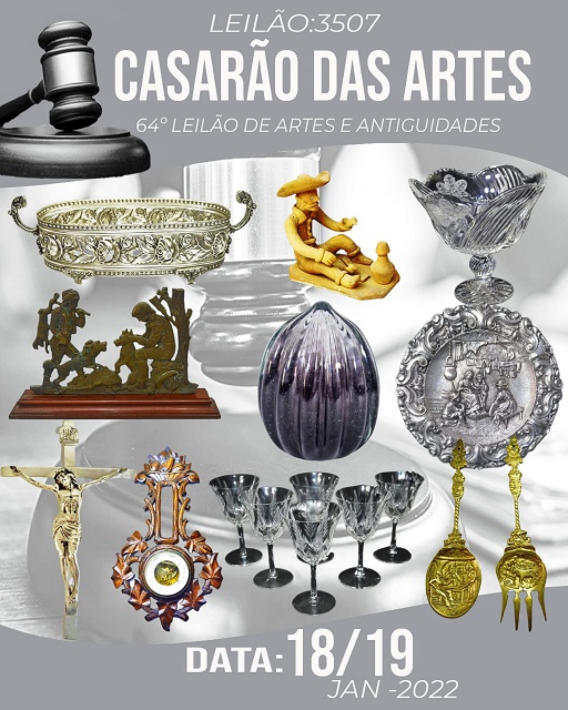 CASARÃO DAS ARTES - 64º LEILÃO DE ARTES E ANTIGUIDADES - TEL.: (21) 99726-1744